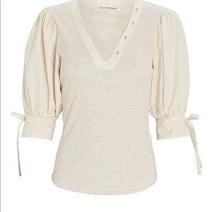 NWOT   Ulla Johnson Pia puff sleeve knit top